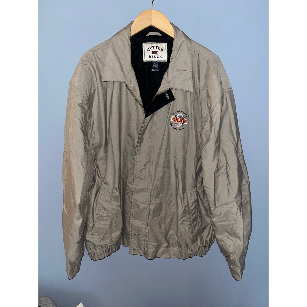 Cutter &‎ Buck Super Bowl XXXV Tampa Florida Jacket XL Mens Coat